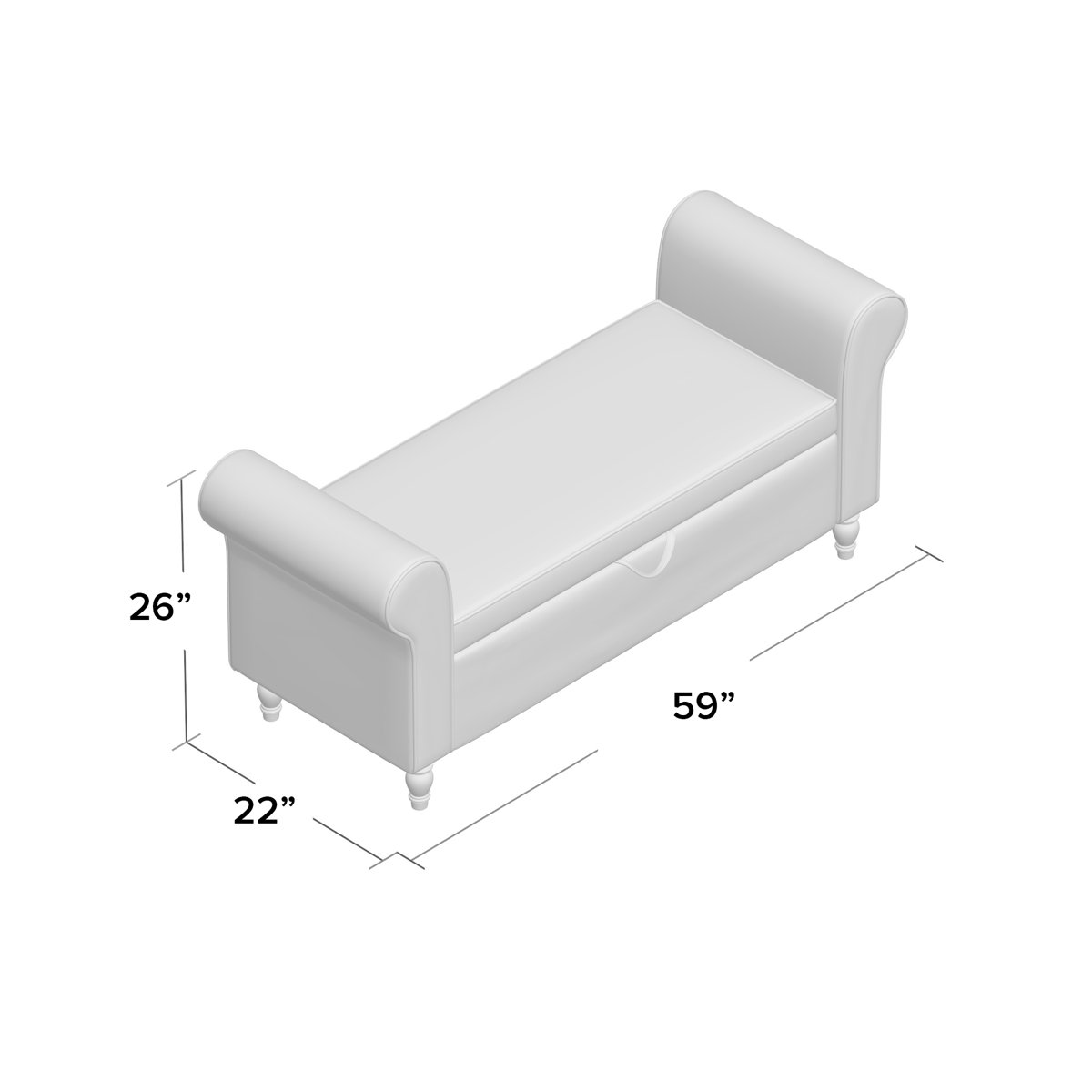 Charlton Home® Souther Upholstered Flip Top Storage Bench & Reviews